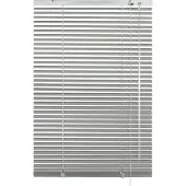 Gardinia Jalousie "Aluminium-Jalousie 25 mm" Gr. 2, silber (silberfarben), B:60cm H:175cm, Jalousien, Jalousie, Jalousiebänder farblich passend