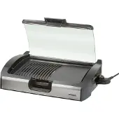 Steba Große Grillfläche, Hot Zone, Stufenlose Temperaturregelung, Alu-Druckguß-Grillplatte mit Grillmuster, Leichte Reinigung, Temperaturkontrollleuchte