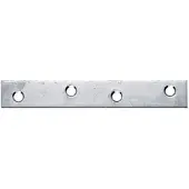GAH Alberts Alberts Flachverbinder mit versenkten Schraublöchern zum Aufschrauben, 100x15 mm Edelstahl, 50 Stück