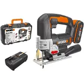 WORX WX543, Oberer Griff, Schwarz, Orange, Akku, 18 V