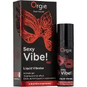 Orgie Sexy Vibe HOT - Erdbeer Wärmendes Liquid-Vibrator (15ml)