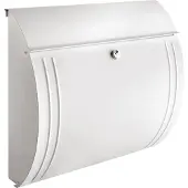 Burg wachter MODENA 857 W Briefkasten Stahlblech Weiss (MODENA 857 W)