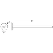 Emco round Handtuchhalter, 1-armig, starr. 300mm, 4350