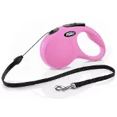 Flexi Rollleine Classic - Cord Leash - Rosa - S - 5 Meter