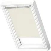 Velux Verdunkelungsrollo uni beige manuell Rahmen weiß DKL UK04 1085SWL