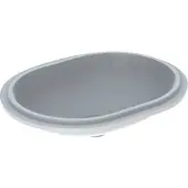 Geberit VariForm Unterbauwaschtisch elliptisch, 550x400mm, ohne Hahnloch, ohne Überlauf, 500.759.00.2, Farbe: Weiß, mit KeraTect