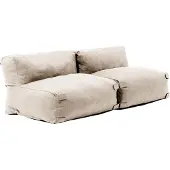 Oviala Modulare 2-Sitzer-Gartenmöbel in Beige - Mixi