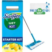 Swiffer Sweeper Starter Kit With 1 Mop 6 Wet Floor Refills