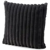 Gozze Breitcord Kissenhülle Vito - Mehrere Farben (Größe: 50 x 50 cm / Farbe: Schwarz)