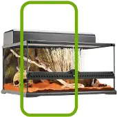 Exo Terra Linke Ersatzschiebetür Für Terrarium Pt2604 Grün Grün One Size