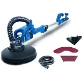 Scheppach Wand & Deckenschleifer DS930 Trockenbauschleifer mit 710W | Ø 215mm Scheiben | Teleskopstange 140-165cm | 24 Schleifscheiben & Absaugadapter