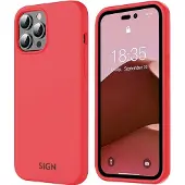 Sign Liquid Silikonhülle für iPhone 14 Pro - Wassermelonenrot