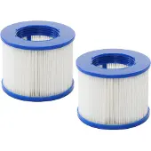 Mendler Wasserfilter für Whirlpool MCW-E32, Ersatzfilter Filterkartusche Filterpatrone Lamellenfilter, Zubehör 2 Stück