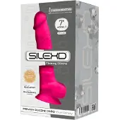 Silexd 7 - Dildo mit Saugnapf und Hoden - 17,5 cm (pink)