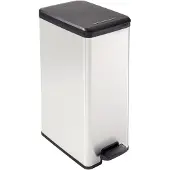 Curver Slim Bin 40L, 40 l, Quadratisch, Kunststoff, Schwarz, Silber, Terrasse, 250 mm