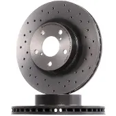 Brembo Bremsscheibe 09.5674.2X, vorne, gelocht, belüftet, perforiert, 1 Stück