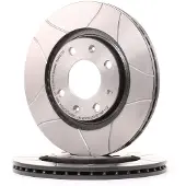 Brembo Bremsscheibe 09.4987.76, vorne, geschlitzt, belüftet, 1 Stück
