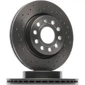 Brembo Bremsscheibe 09.9167.1X, vorne, gelocht, belüftet, perforiert, 1 Stück