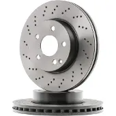 TRW Bremsscheibe DF4813S vorne, belüftet, perforiert, 1 Stück