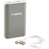 Varta Powerpack 6000, 6000 mAh, Grau, Weiß