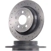 Brembo Bremsscheibe 0877651x Gelocht 288mm 12mm für VOLVO