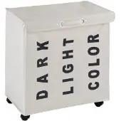 Wenko Wäschesammler Trivo Beige, Wäschekorb, 116 l Wenko
