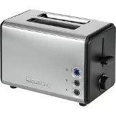 Clatronic Toaster 2 Scheiben TA 3620, Brötchenaufsatz, Krümelschublade