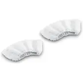 Kärcher 2.863-270.0, Stoffauflagen, Weiß, Mikrofaser, SC 1 EasyFix, SC 2 Easyfix, SC 3 EasyFix, SC 4 EasyFix Premium, SC 5 EasyFix Premium, SC1..., 95 mm, 195 mm
