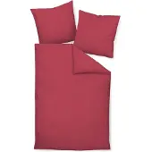 Janine Design Piano Bettwäsche-Garnitur Farbe burgund Größe 155x220 + 80x80 cm