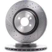 Brembo Bremsscheibe 09b75421 Geschlitzt/Gelocht 316mm 22mm für MINI