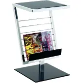 Haku-Möbel Beistelltisch HAKU "Sofatisch, Wohnzimmertisch", grau (silber, silber, silber), B:36cm H:60cm T:30cm, Tische, Beistelltisch, rechteckig - aus Metall Silber B/T/H 36/30/60 cm