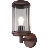 TRIO Lighting Außenwandleuchte TANARO, dimmbar, braun / rost, Aluminium, Modern, Wandleuchte außen