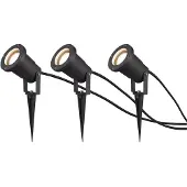TRIO Gartenspot UBANGI 3er Set 800260342 3xGU10 max 28W, IP65 Zuleit. 5m