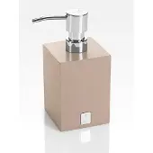 JOOP! Seifenspender JOOP! Bathline , grau , Polyresin (Kunstharz),Kunststoff,Edelstahl,Metall , Maße (cm): B: 7,5 H: 17 T: 7.5