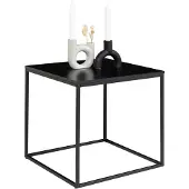 House Nordic | Beistelltisch Vita Schwarz Stahl 45x45x45 cm | NADUVI