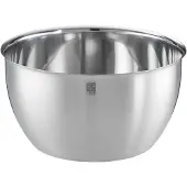 Rösle Basic Line Schüssel Ø 20 cm, Edelstahl 18/10, zum Zubereiten, Servieren und Aufbewahren von Lebensmitteln, mit Schüttrand, spülmaschinengeeignet