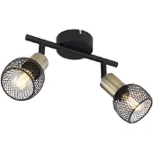 Globo 54028-2, Schwarz, Metall, IP20, I, E14, 40 W