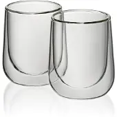 kela Cappuccinotasse Fontana Transparent 180ml (2-teilig)