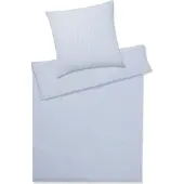 Elegante Seersucker Bettwäsche-Garnitur Chelsea 7013 Größe 80x80 135x200 cm Farbe Hellblau