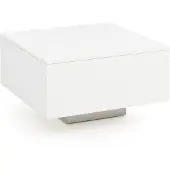 Wohnling Couchtisch WL5.832 Holz 60 x 60 x 35,5 cm Spanplatte Wohnzimmertisch Coffee Table Modern Beistelltisch Quadratisch Weiß Sofatisch Loungetisch
