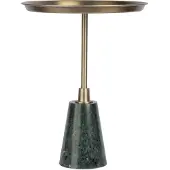 Decorationable | Beistelltisch Grant schwarz goldfarben Metall 38x51x38 cm | NADUVI
