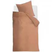 Vtwonen VT Wohnen Mako-Satin-Bettwäsche-Garnitur Earth Farbe Peach Größe 135 x 200 cm + 1x 80 x 80 cm