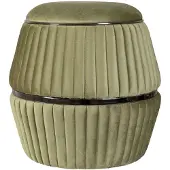 Underbar | Puff Doric grün Baumwolle 53x52x53 cm | NADUVI