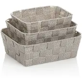 kela Aufbewahrungskorb Alvaro Silver (3er-Set)
