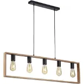 JUST LIGHT FRANKY Pendelleuchte E27 max. 60W 5-fach schwarz 15653-18