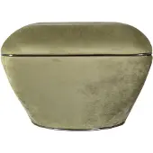 Underbar | Hocker Contessa grün Baumwolle 58x43x58 cm | NADUVI