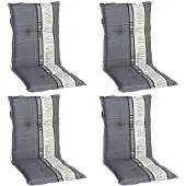 Madison Set 4x Garden A nie. grau 50% BW 50% Polyester