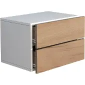 Hioshop Holz Wandschublade Nachtschrank Wandboard Schublade Konsole Nachttisch Usal L 45 cm