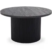 Ebuy24 Dunkelbrauner Couchtisch Ø 80 x 45 cm