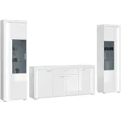 Ebuy24 xonox.home Wohnkombination Skylight weiß Nachbildung 332x202x42 cm